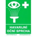 Piktogram oční sprcha - 2 ks